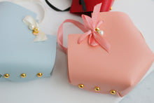 Heart Shaped Faux Leather Gift Bag