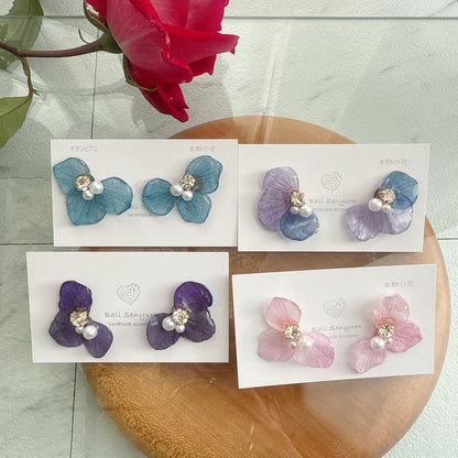 Hydrangea Wing No.113- Titanium Pierce(ピアス）
