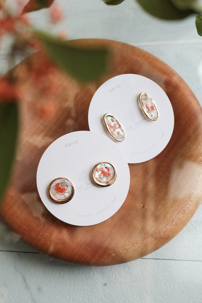 金木犀 Osmanthus Earring No.1