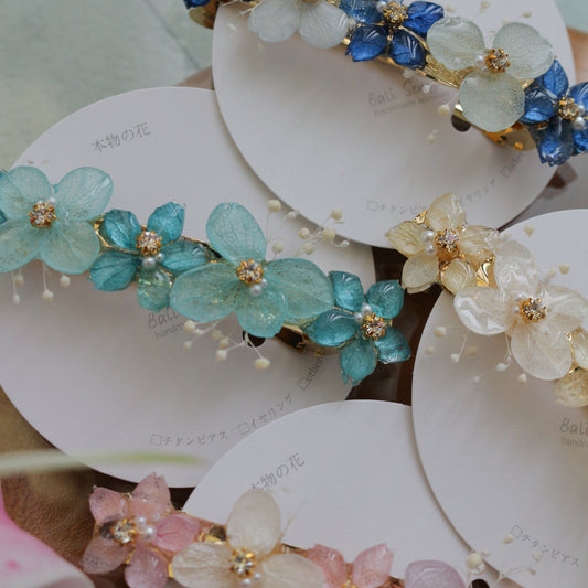 Hydrangea Hair Barrette No.35