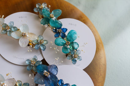 Hydrangea Hair Barrette No.38