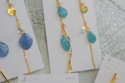 Flowing Hydrangea Earrings No.1 ピアスorイヤリング