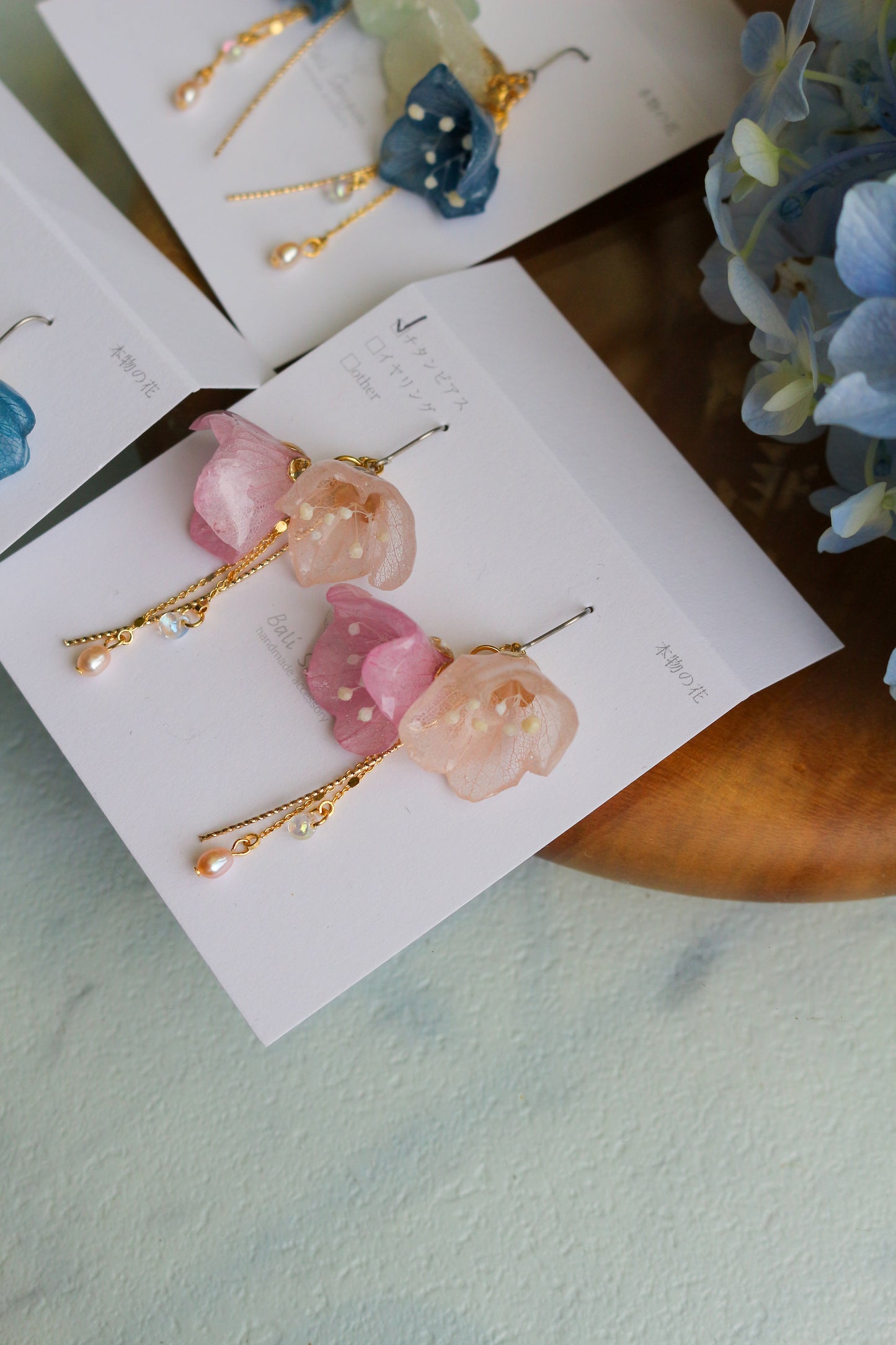 SUZUYOME2 Original Flower Earrings - No.9