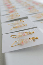 Triangular Floral Earrings With Someiyoshino  #S014