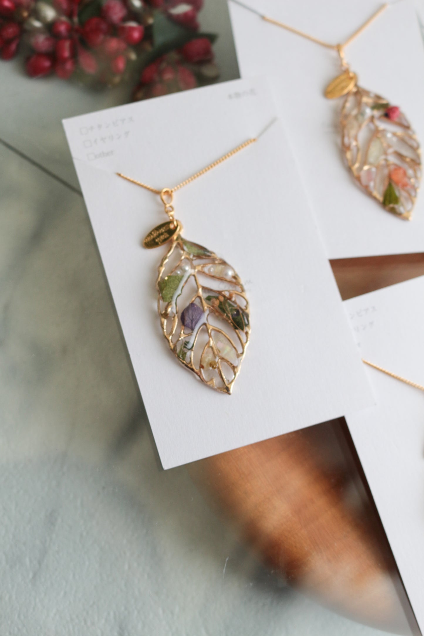 Leaf Necklace 60cm  No.14