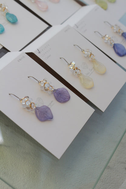 Hydrangea TSUBU Earrings -  No.3