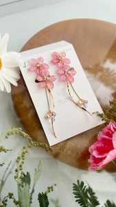 Real "Ajisai" Hydrangea Earring - Warm Color