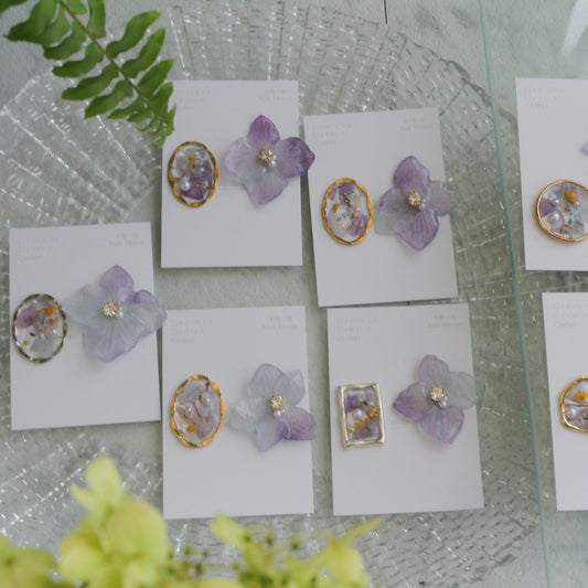 Hydrangea and Flower Medallion No.4 パーツ選べます。