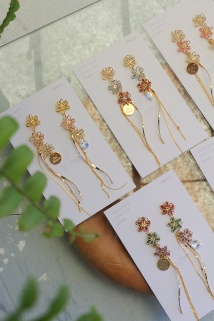 Oshikatsu Hydrangea Earrings No.3 ピアスorイヤリング
