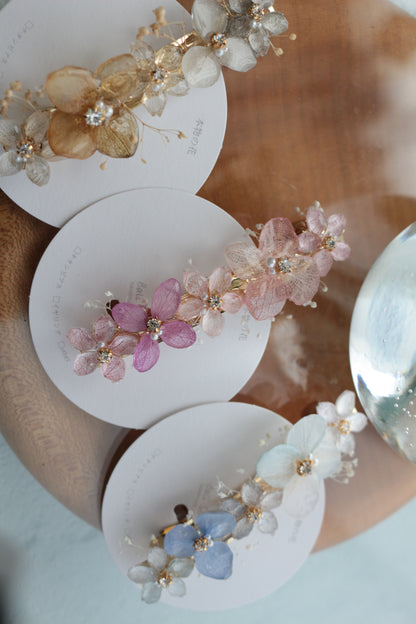 Hydrangea Hair Barrette No.44
