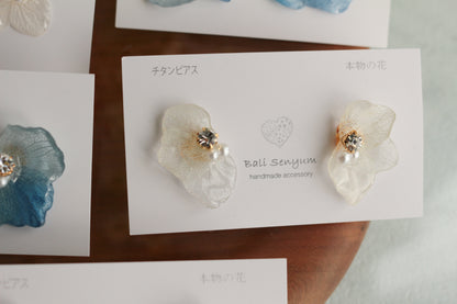 Hydrangea Wing No.138- Titanium Pierce(ピアス）