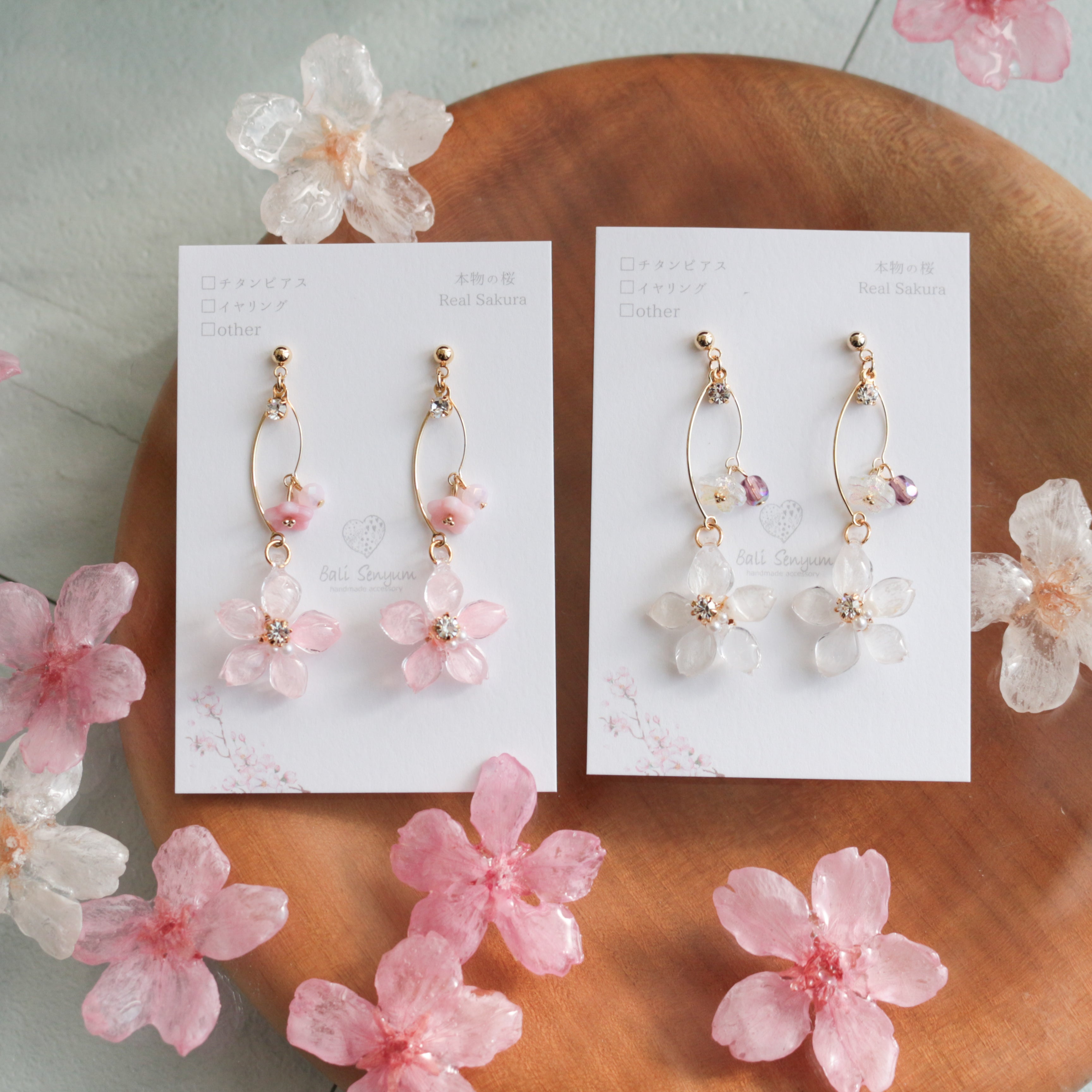 Someiyoshino Sakura Hanami Earrings – Balisenyum