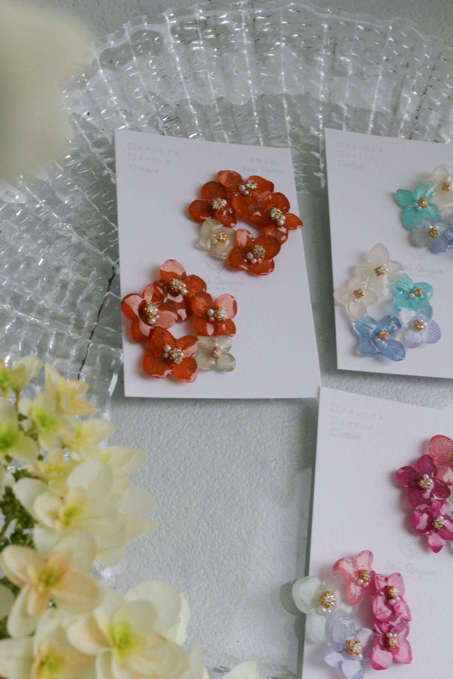 En Flower Earring 円と縁- ピアス or イヤリング　No.2