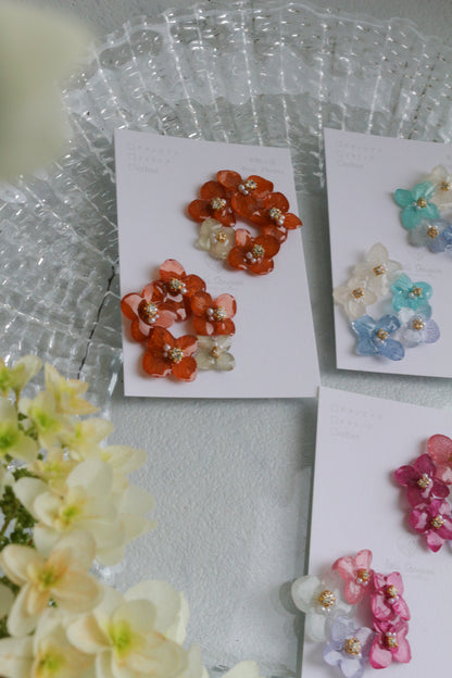 En Flower Earring 円と縁- ピアス or イヤリング　No.2
