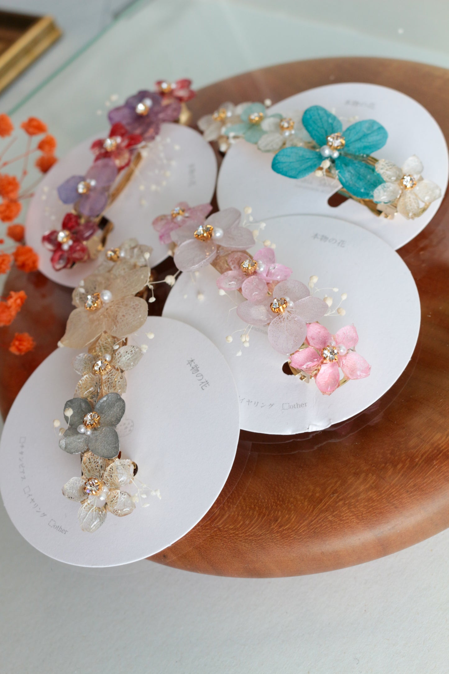 Hydrangea Hair Barrette No.43