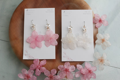 Someiyoshino Real Shape Sakura Earrings