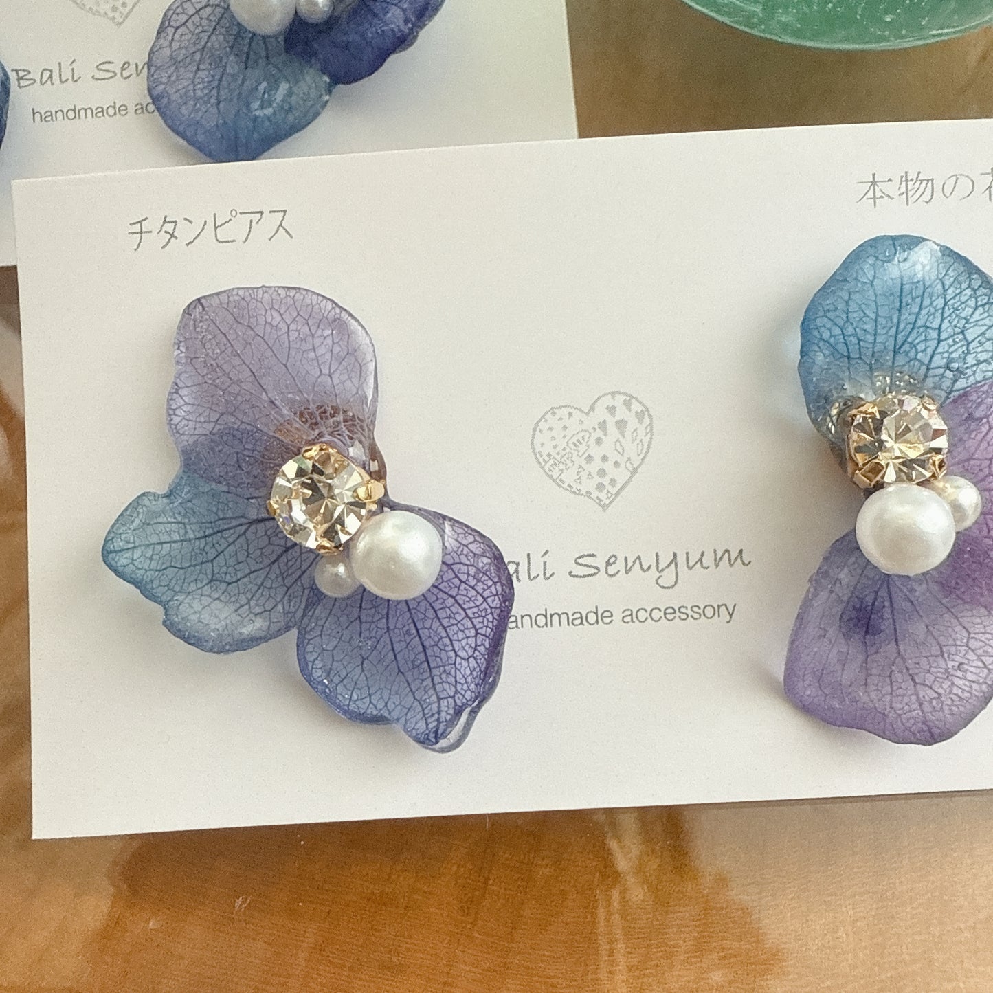 Hydrangea Wing No.115- Titanium Pierce(ピアス）