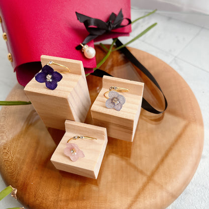 Hydrangea Three Gems NEW Ring No.12