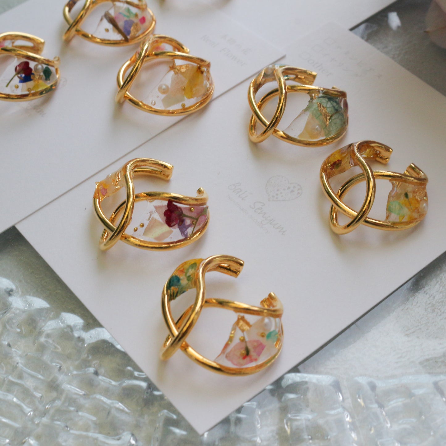 Linked Droplet Ear Cuffs (Limited item) - No.1