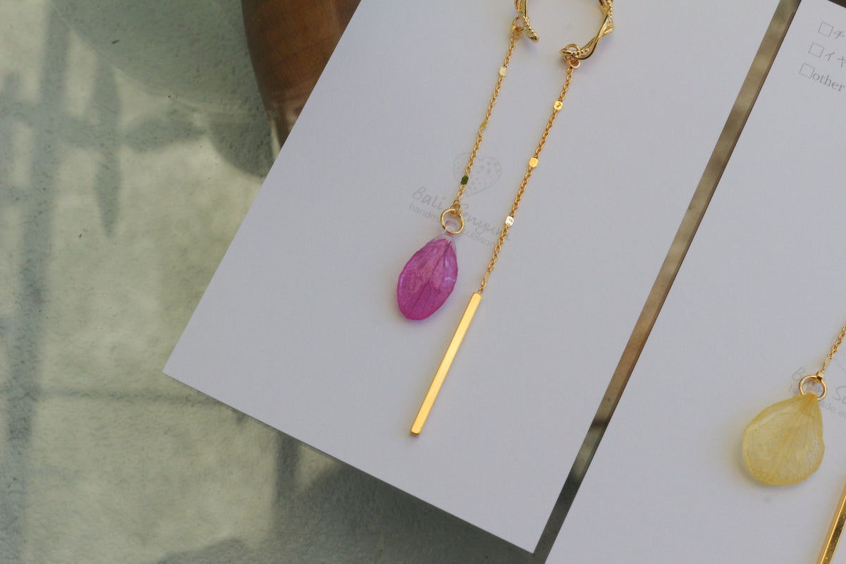 U Hydrangea Ear-Cuff No.1