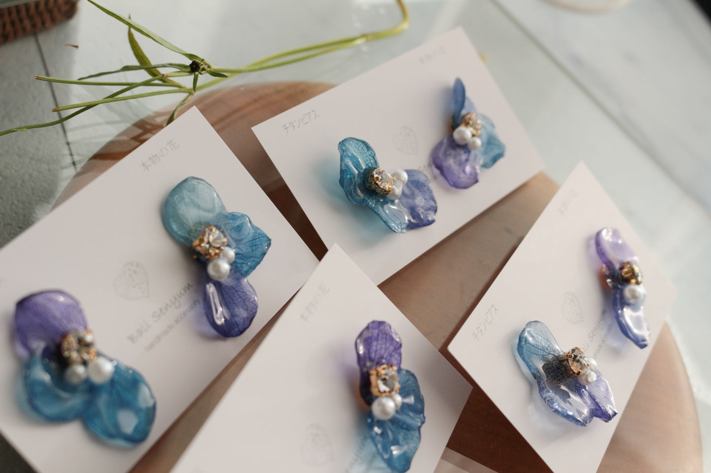 Hydrangea Wing No.140- Titanium Pierce(ピアス）