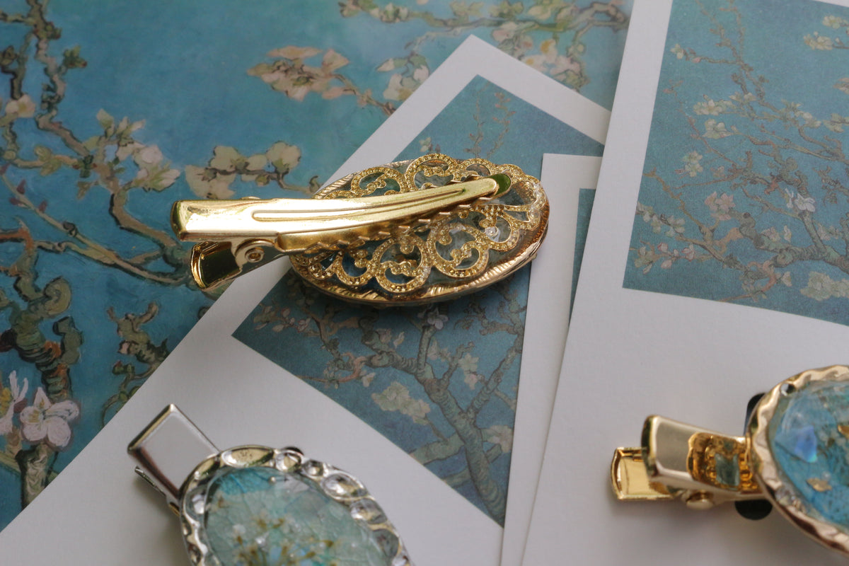 Gogh's Inspired Hair Clip - アーモンドの花