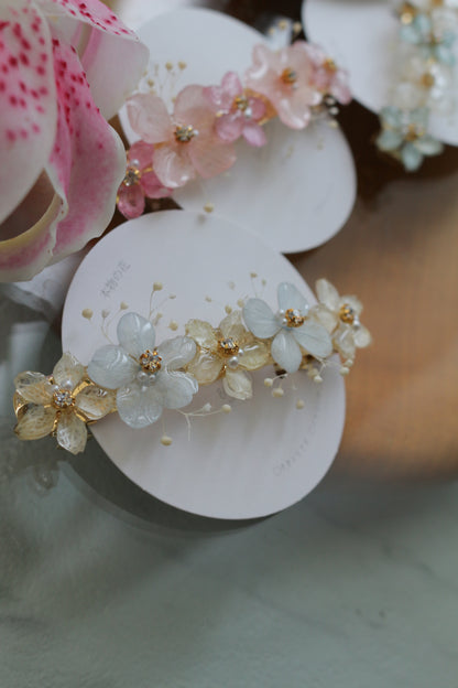 Hydrangea Hair Barrette No.36