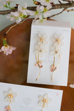 Real "Someiyoshino" Sakura Earring - White Sakura "凛"