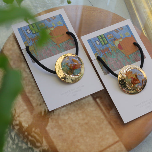 Gogh's Bedroom in Arles Inspired Hair tie - ゴッホの寝室