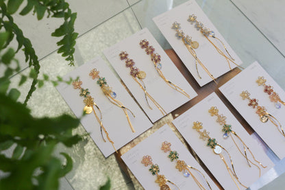 Oshikatsu Hydrangea Earrings No.3 ピアスorイヤリング