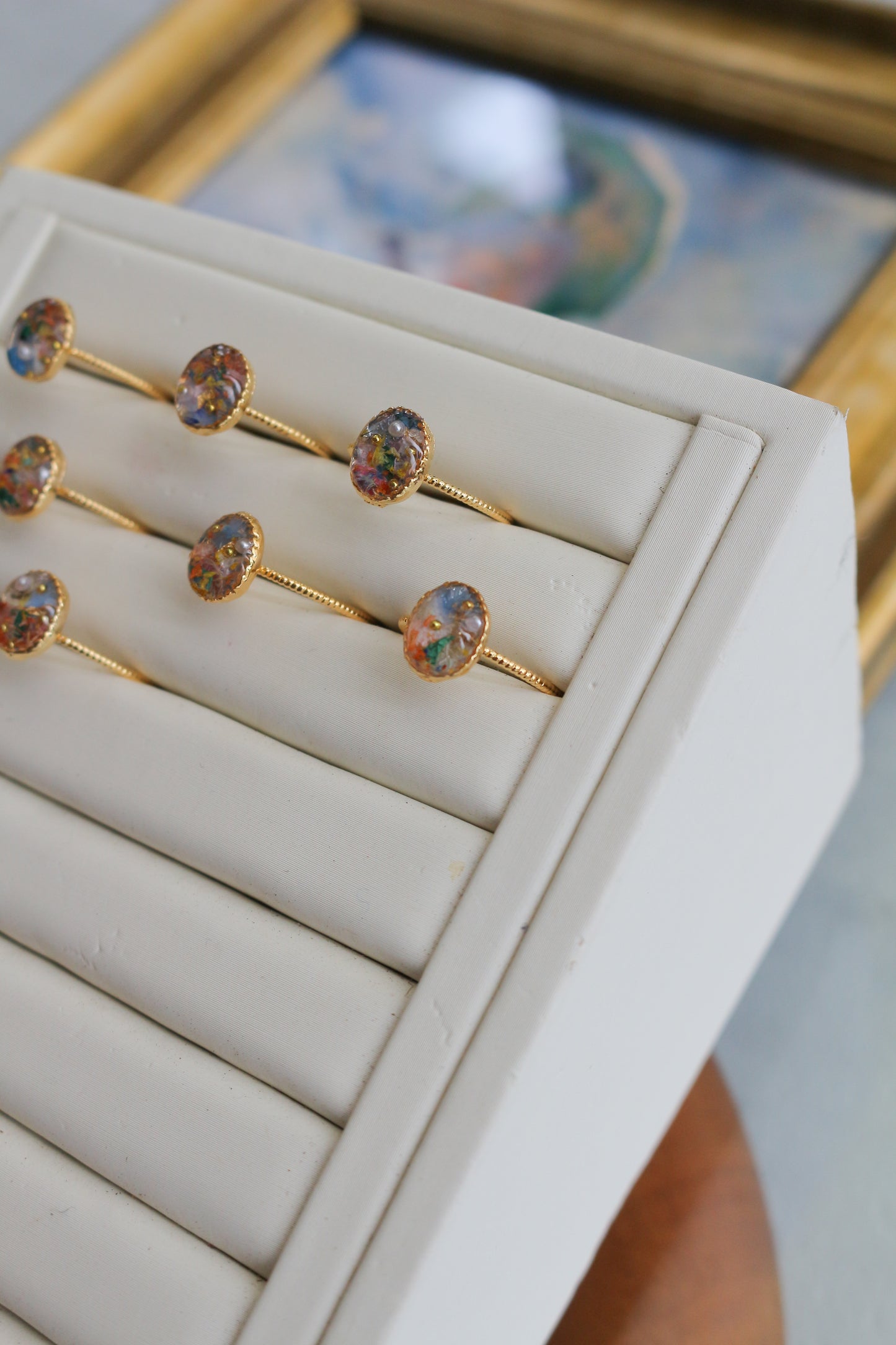 Monet Woman with a Parasol Inspired Ring No.1 -散歩　日傘をさす女性