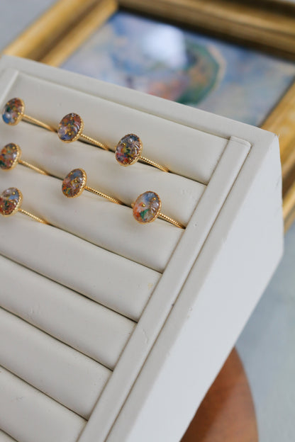 Monet Woman with a Parasol Inspired Ring No.1 -散歩　日傘をさす女性