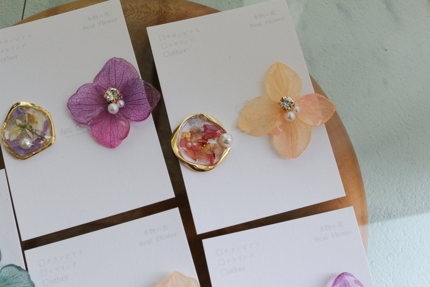 Hydrangea and Flower Medallion No.3 パーツ選べます。