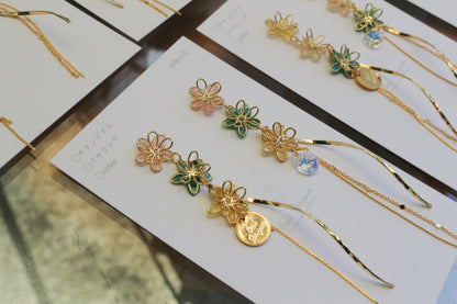Oshikatsu Hydrangea Earrings No.3 ピアスorイヤリング