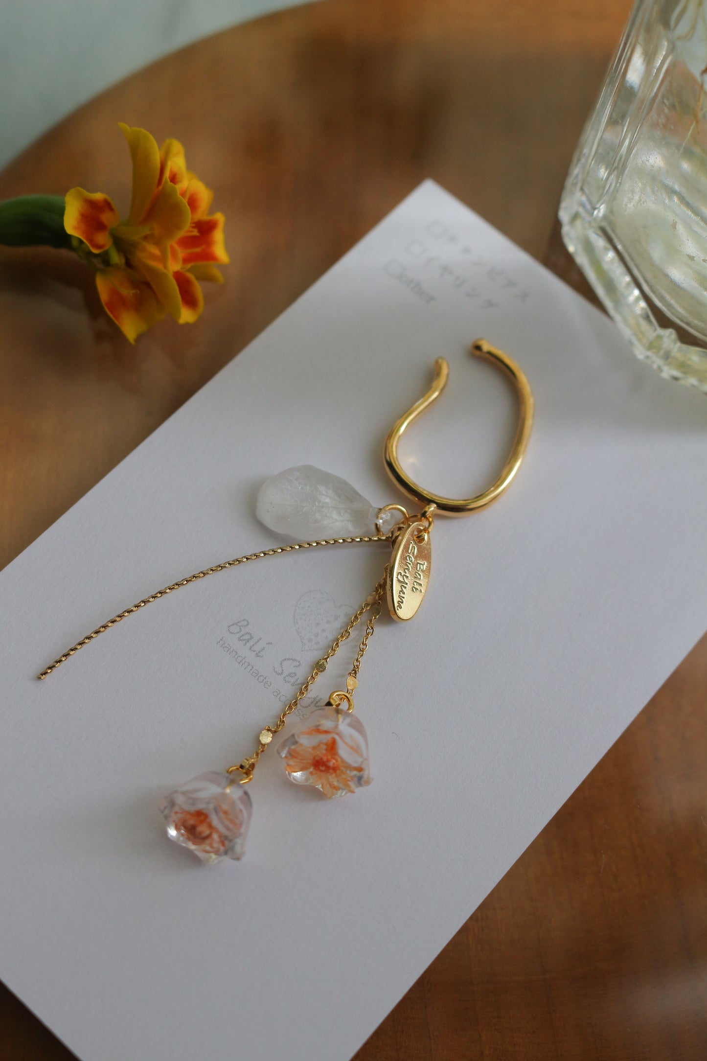 Floral Ear-cuff - 残暑の風