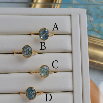 Gogh Almond Tree in Blossom Inspired Ring No.1 - アーモンドの花