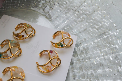 Linked Droplet Ear Cuffs (Limited item) - No.1