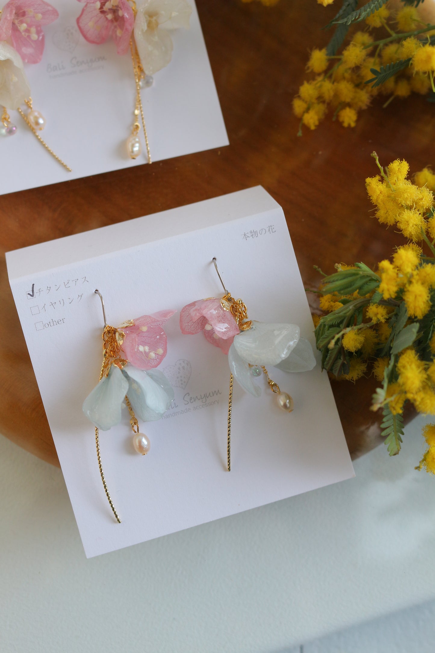 ”SUZUYOME2" Original Flower Earrings - No.6