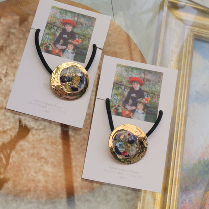 Renoir Inspired Hair tie -  ふたりの姉妹　
