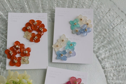 En Flower Earring 円と縁- ピアス or イヤリング　No.2