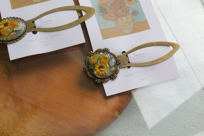 Gogh Inspired Flower Book Mark No.1 - ひまわり