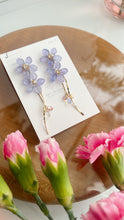 Real "Ajisai" Hydrangea Earring - Cool Color