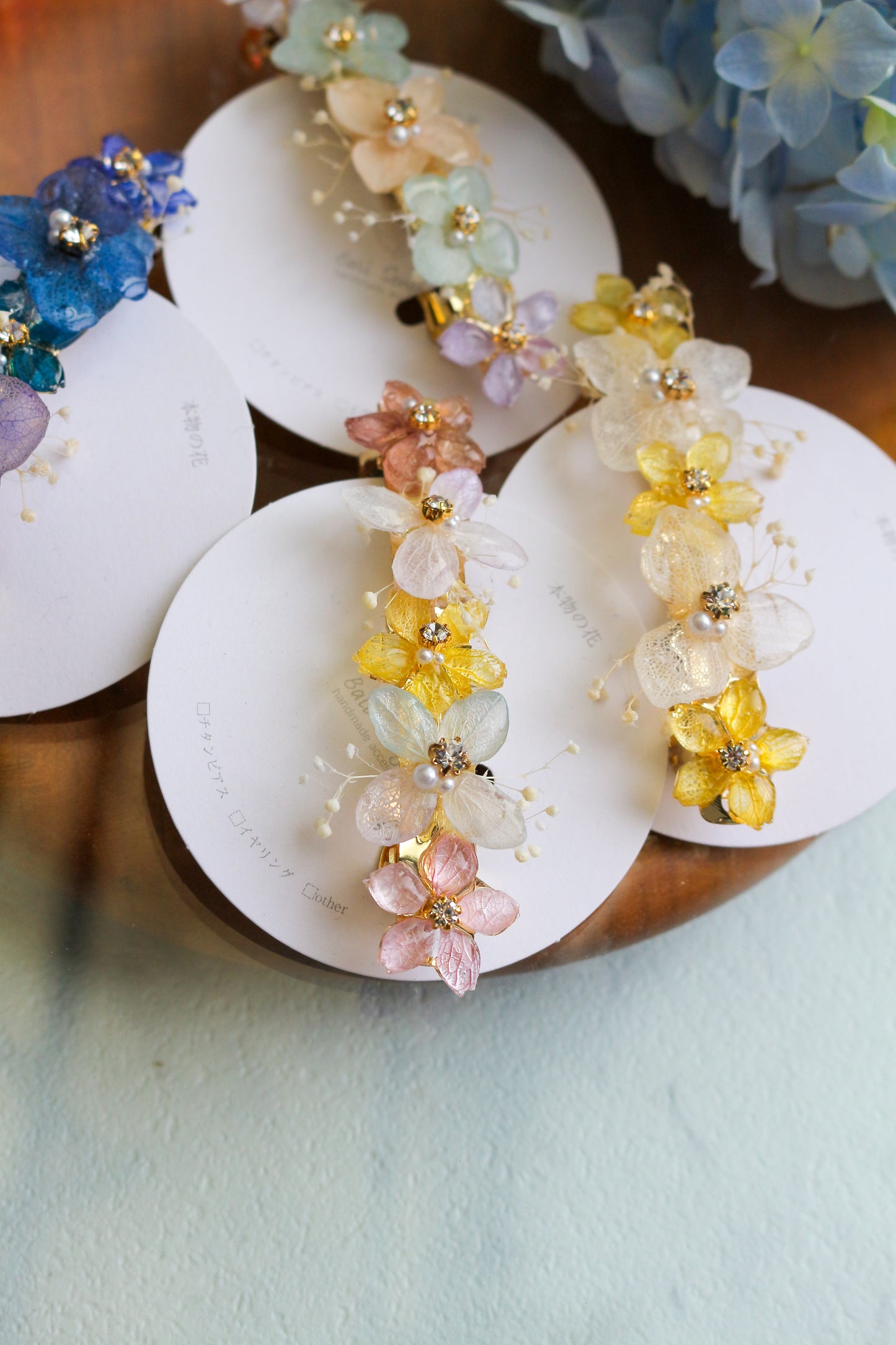Hydrangea Hair Barrette No.30