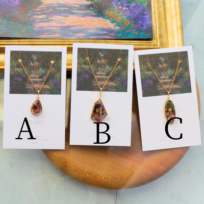 Claude Monet's Inspired Necklace - ジヴェルニーの庭