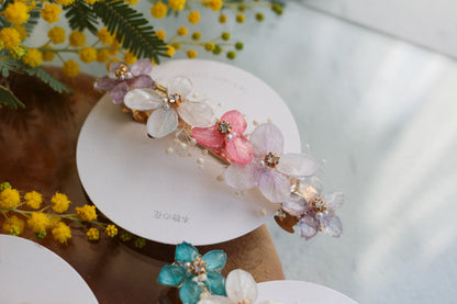 Hydrangea Hair Barrette No.45