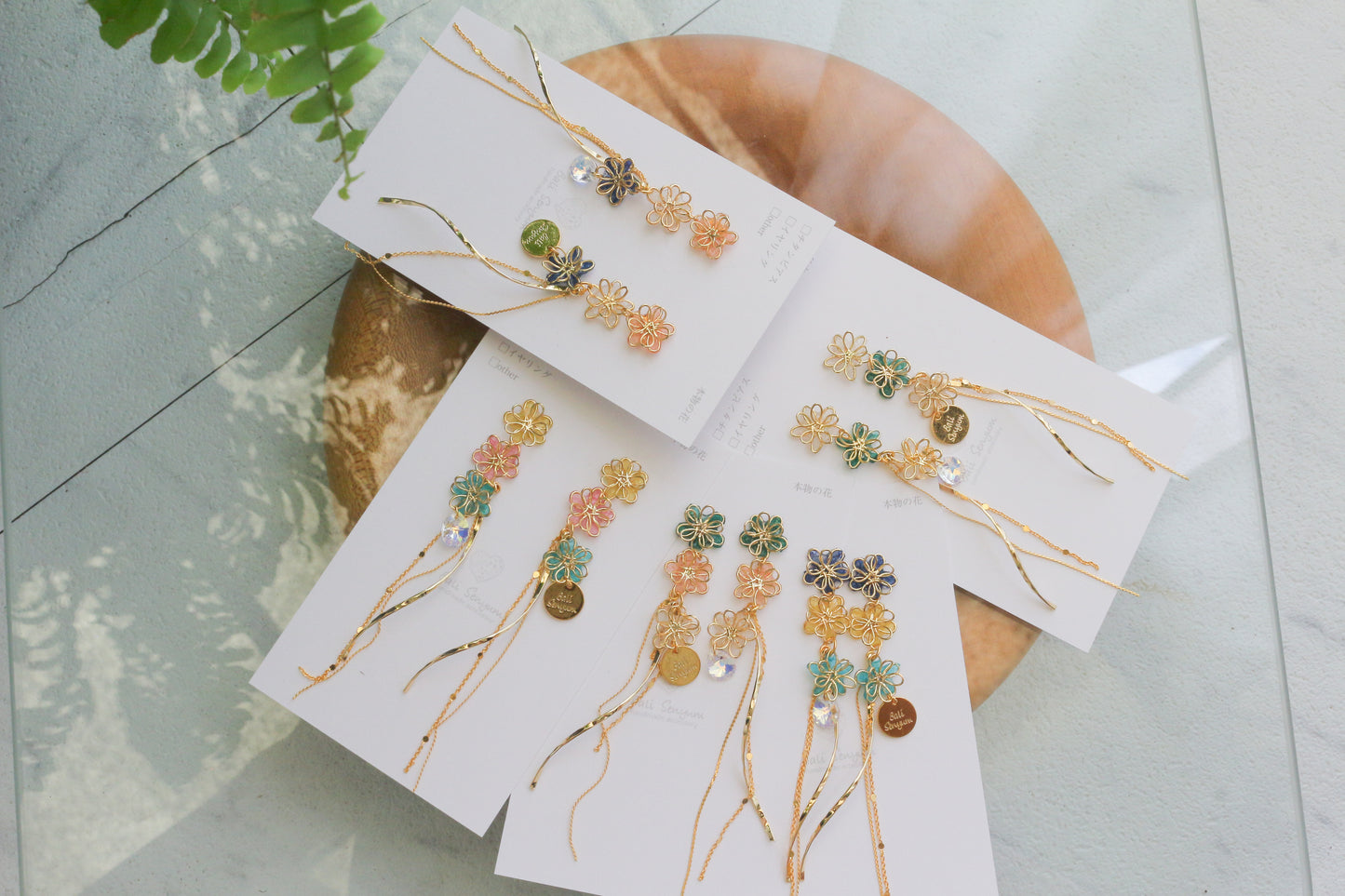 Oshikatsu Hydrangea Earrings No.2 ピアスorイヤリング