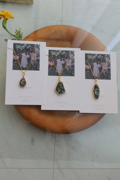Sargent Inspired Necklace - カーネーション 、リリー、リリー、ローズ