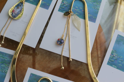 Monet Inspired Flower Book Mark睡蓮 No.2