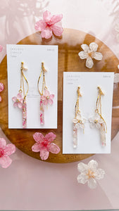 Sakura with Stick Earrings No.1