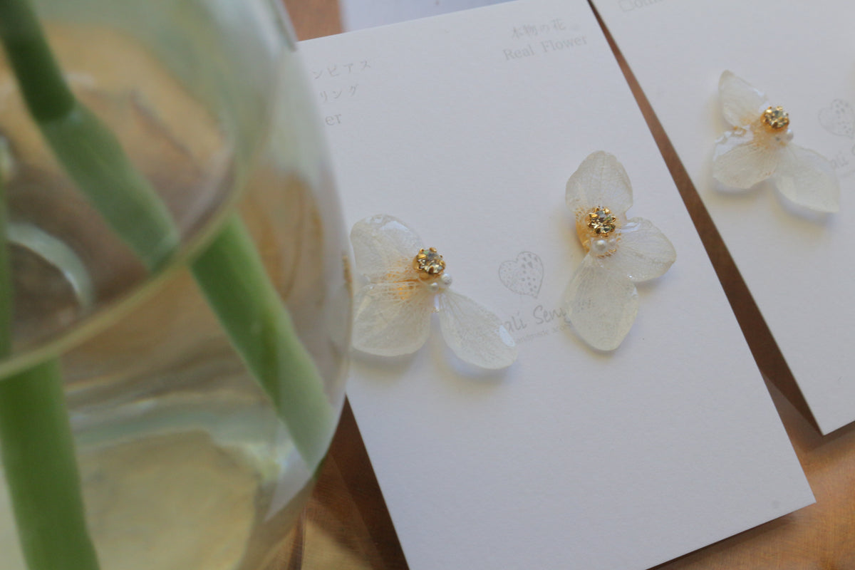 Hydrangea Wing No.148- Titanium Pierce(ピアス）